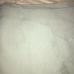 Style & Co Aqua Blue Cotton Sateen King Size Quilt